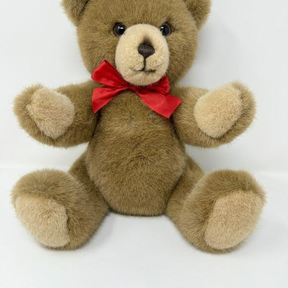 Steiff Petsy Teddy Bear 14" Plush Caramel Stuffed Animal Button in Ear 012174 - Picture 3 of 14